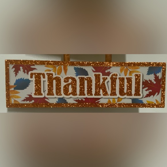 Feeling Thankful Pumpkin 3 tier Wall Decor NWT - Picture 6 of 10